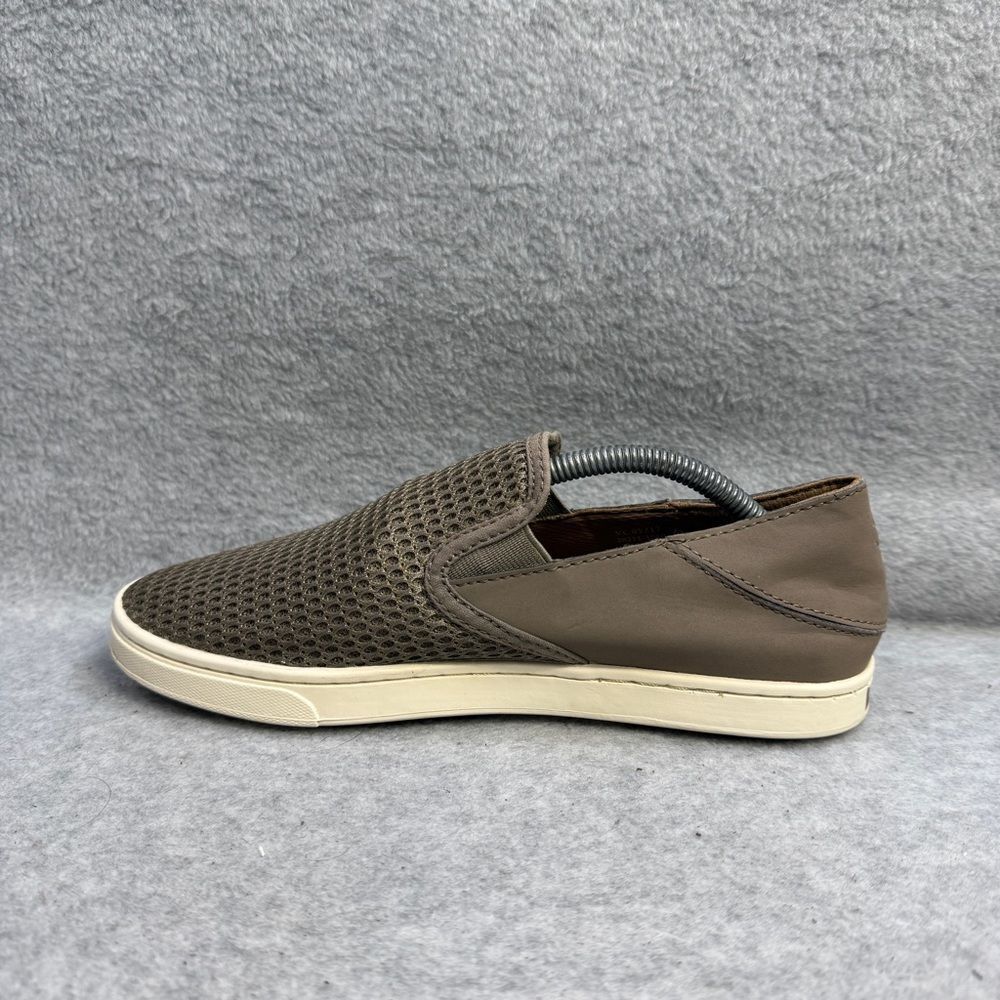 Olukai Womens Shoes Size 7 Pehuea Grey Slip On Low Top Comfort Casual Sneakers - Picture 7 of 10